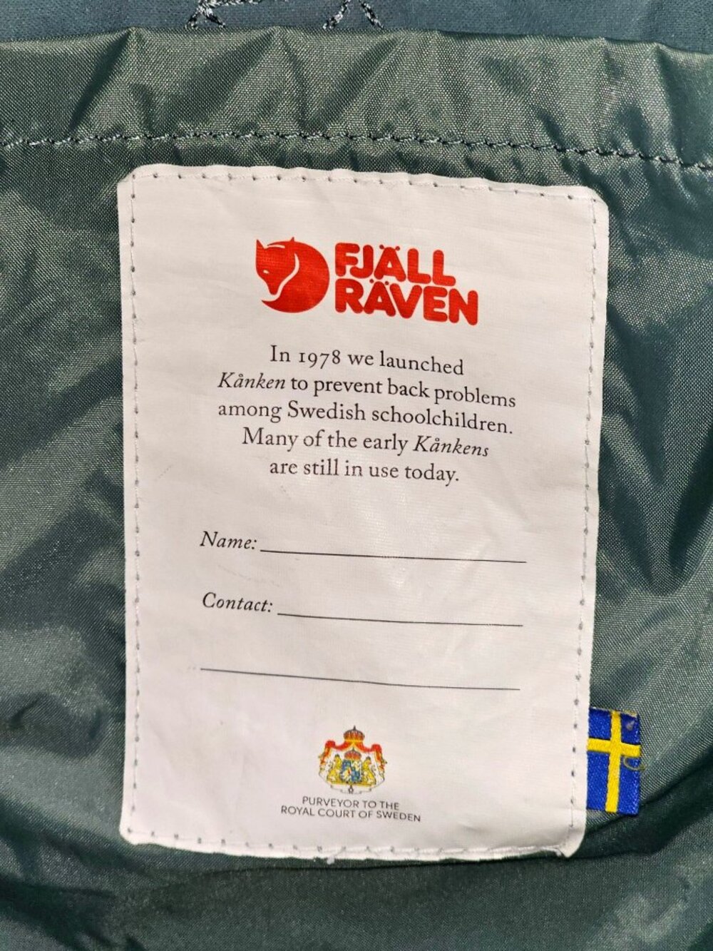 Fjallraven Kanken Unisex Green Vinylon F Classic Backpack Small 2722 - Picture 10 of 13